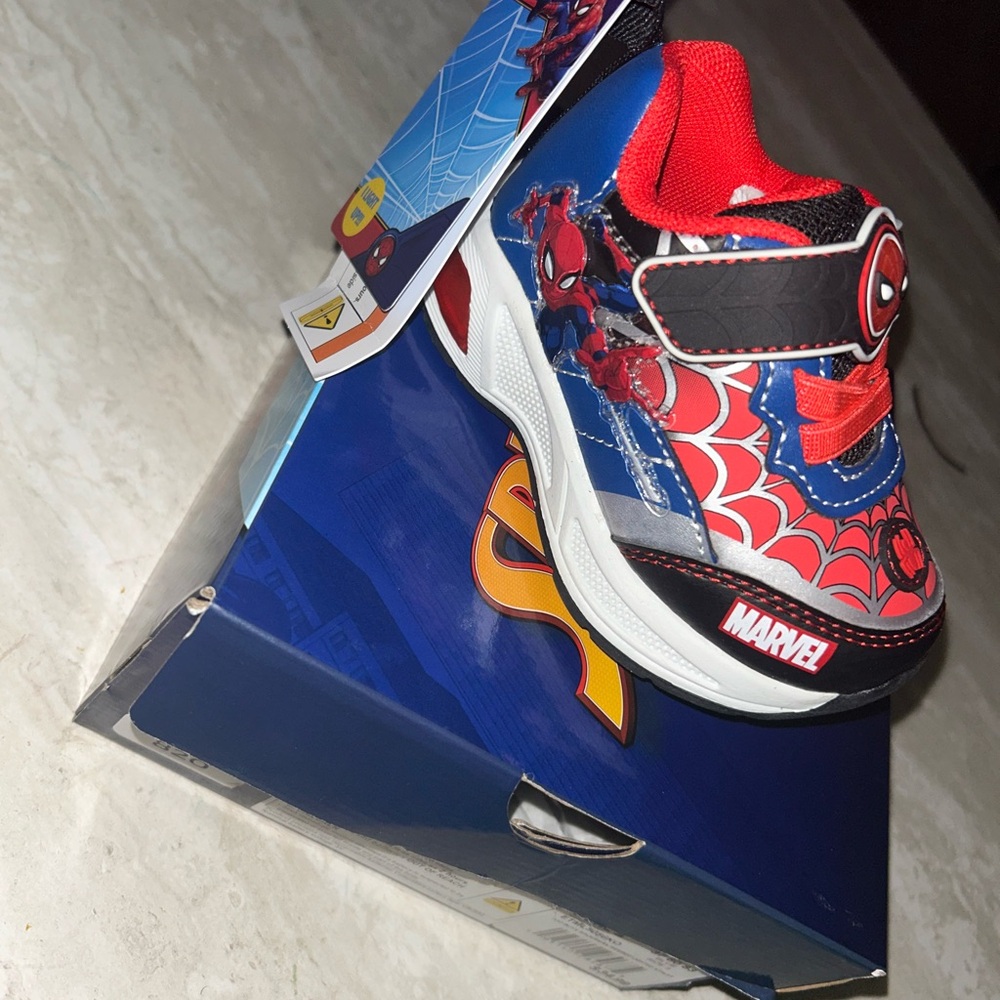 Marvel Spider-Man Kids Athletic Shoes - Red, Blue, White